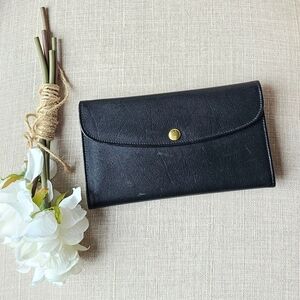 Vintage Coach 70s-80s Water Buffalo Combonation Checkbook Wallet # 4859